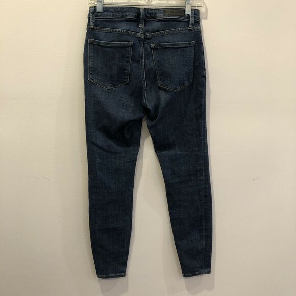 Calvin Klein Mid Rise Blue Med Dark Wash Denim Skinny Jeans Size 4 - Picture 5 of 8